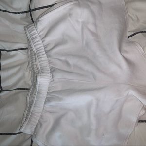 DSG white sweat shorts